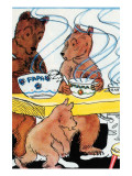 Bears Discover the Porridge Affiches par Julia Letheld Hahn