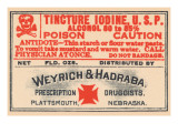 Tincture Iodine U.S.P. Posters