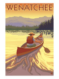 Canoe Scene - Wenatchee, WA Affiches