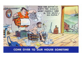 Comic Cartoon - Hillbillies; Pa Gets so Dirty, the Hogs Won't Stay inside Pósters Comic Cartoon - Hillbillies; Pa Gets so Dirty, the Hogs Won't Stay inside Pósters