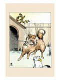 Old Prince Tied To His Dog House Plakater av Frances Beem Old Prince Tied To His Dog House Plakater av Frances Beem