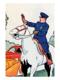 Horse Patrol Poster par Julia Letheld Hahn
