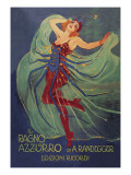 Ragno Azzurro (The Blue Spider) Plakat af Leopoldo Metlicovitz Ragno Azzurro (The Blue Spider) Plakat af Leopoldo Metlicovitz