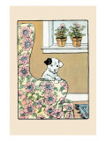 Lounge Chair Puppy Posters by Julia Dyar Hardy