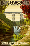 Letchworth State Park, New York - Grand Canyon of the East Posters