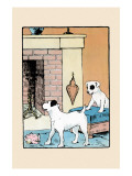 Snip And Snap By the Fireplace Posters by Julia Dyar Hardy