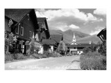 Sun Valley, Idaho - Main Street View of Challenger Inn Prints
