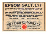 Epsom Salt, U.S.P. Posters