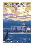 Point No Point Lighthouse - Hansville, WA Print