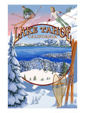 Lake Tahoe, CA Winter Views Poster