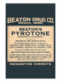 Beaton's Pyrotone Posters