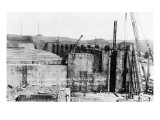 Fort Peck, Montana - Spillway Control Gates & Bridge Construction Posters