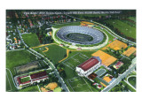 New Haven, Connecticut - Aerial View of the Yale Bowl Póster