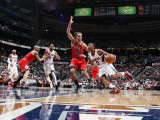 Chicago Bulls v Atlanta Hawks - Game Three, Atlanta, GA - MAY 6: Jeff Teague and Joakim Noah Photographic Print by Scott Cunningham