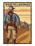 Cowboy Standoff - West Yellowstone, MT Pósters