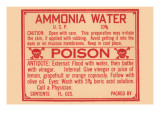 Ammonia Water Affiches