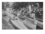 Palm Beach Motor Boats at Dock Prints