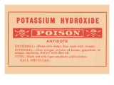 Potassium Hydroxide - Poison Poster