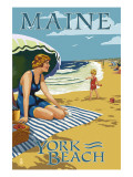 York Beach, Maine - Beach Scene Prints