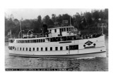 Seattle, WA - SS Sightseer Ship Entering Puget Sound from Ballard Locks Posters