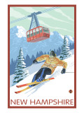 New Hampshire - Skier and Tram Posters