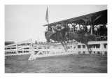 Horse Show In Washington Dc; Horses Jump Fence Prints