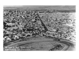 San Francisco, California - City Aerial from Twin Peaks Road Loop Posters