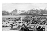 Buena Vista, Colorado - Panoramic View of Town Print