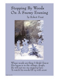 Stopping By Woods on a Snowy Evening Affiches