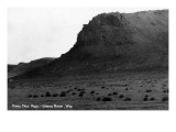 Green River, Wyoming - View of Man's Face Rock Photographie