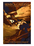Seneca Canverns, Ohio - See the Earth Crack Prints