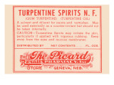 Turpentine Spirits N.F. Posters