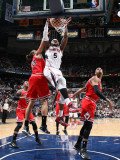 Chicago Bulls v Atlanta Hawks - Game Three, Atlanta, GA - MAY 6: Josh Smith and Joakim Noah Photographic Print by Scott Cunningham