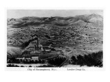 Encampment, Wyoming - Aerial View of Town Posters