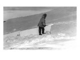 Kotzebue, Alaska - Eskimo Cutting Igloo Snow Blocks Prints