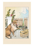 Furry Tail In a Basket Plakater av Frances Beem Furry Tail In a Basket Plakater av Frances Beem