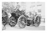 Searchlight on Horse Drawn Steam Boiler Fire Truck Affiches
