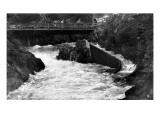 Ketchikan, Alaska - Ketchikan Creek Falls, Fish Ladder Affiche