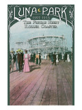 Luna Park - West Seattle, WA - Figure Eight Roller Coaster Posters