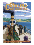 Catalina Island, California - Steamer Coming to Avalon Print