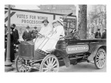 Washington Poster Advertising Company Truck Carries Suffragettes Posters