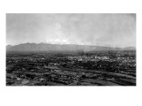 Tucson, Arizona - Panoramic View of City Art