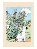 Snip And Snap Play In the Lilac Bushes Prints by Julia Dyar Hardy