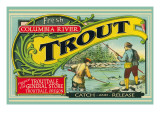 Troutdale, Oregon Trout Label Posters