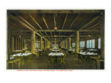 Yellowstone Nat'l Park, Wyoming - Mammoth Hot Springs Lodge Dining Room Interior Posters