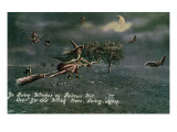 Salem, Massachusetts - Salem Witches on Gallows Hill Scene Poster