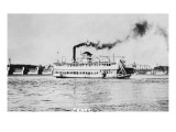 Rock Island, Illinois - View of a Ferry Prints