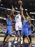 Oklahoma City Thunder v Memphis Grizzlies - Game Four, Memphis, TN - MAY 9: Zach Randolph, Serge Ib Photographic Print by Andy Lyons