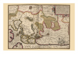 Netherlands, Map Zeeland Pôsters por Pieter Van der Keere Netherlands, Map Zeeland Pôsters por Pieter Van der Keere