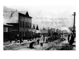 Skagway, Alaska - Laying Railroad Track on Broadway Posters
